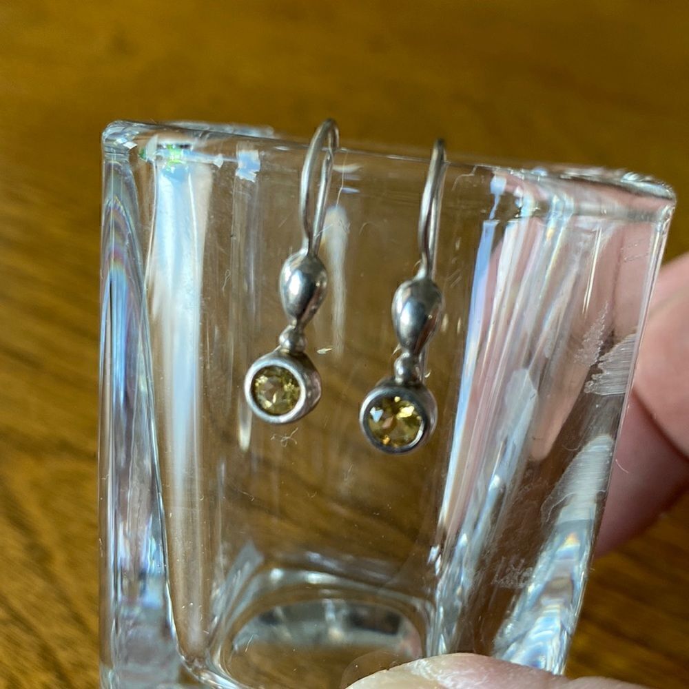 Citrine & sterling silver  earrings